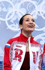 KSENIA STOLBOVA and Fedor Klimov at 2014 Winter Olympics in Sochi