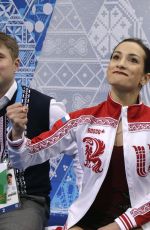 KSENIA STOLBOVA and Fedor Klimov at 2014 Winter Olympics in Sochi