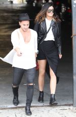 KYLIE JENNER Arrives at Andy Lecompte Salon in Los Angeles