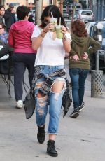 KYLIE JENNER at Urth Caffe in West Hollywood