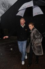 KYLIE MINOGUE Leaves a Studio in London