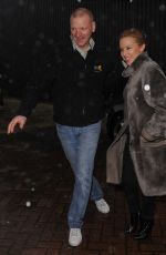 KYLIE MINOGUE Leaves a Studio in London