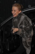 KYLIE MINOGUE Leaves a Studio in London