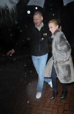 KYLIE MINOGUE Leaves a Studio in London