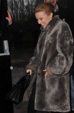 KYLIE MINOGUE Leaves a Studio in London