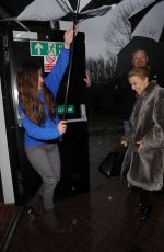 KYLIE MINOGUE Leaves a Studio in London