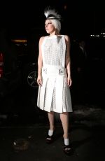 LADY GAGA Arrives at Quality Meats Restaurant in New York