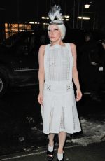 LADY GAGA Arrives at Quality Meats Restaurant in New York