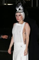 LADY GAGA Arrives at Quality Meats Restaurant in New York