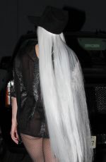 LADY GAGA Leaves a Studio in Hollywood