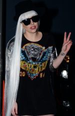 LADY GAGA Leaves a Studio in Hollywood