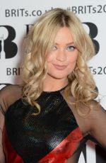 LAURA WHITMORE at 2014 Brit Awards in London