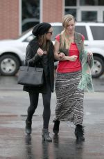 LEA MICHELE and HEATHER MORRIS Out Shopping in West Hollywood