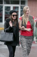 LEA MICHELE and HEATHER MORRIS Out Shopping in West Hollywood