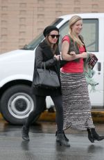 LEA MICHELE and HEATHER MORRIS Out Shopping in West Hollywood