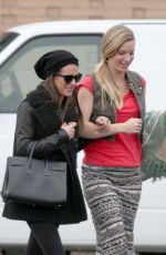 LEA MICHELE and HEATHER MORRIS Out Shopping in West Hollywood