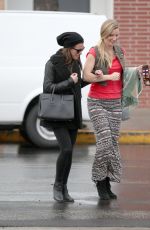 LEA MICHELE and HEATHER MORRIS Out Shopping in West Hollywood