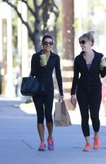 LEA MICHELE in Tight Leggings Out in Los Angeles