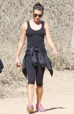 LEA MICHELE Out for a Hike at Runyon Canyon in Los Angeles