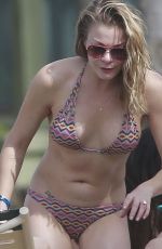 LEANN RIMES in Bikini at a Beach in Hawaii