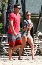LEANN RIMES in Bikini at a Beach in Mexico
