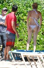 LEANN RIMES in Bikini at a Beach in Mexico