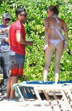 LEANN RIMES in Bikini at a Beach in Mexico