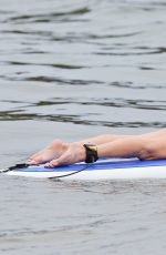 LEANN RIMES Taking Paddleboarding Lesson in Hawaii