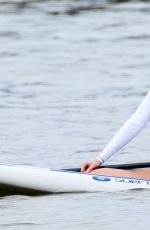LEANN RIMES Taking Paddleboarding Lesson in Hawaii