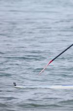 LEANN RIMES Taking Paddleboarding Lesson in Hawaii