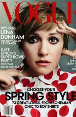 LENA DUNHAM in Vogue Magazine, February 2014 Issue