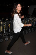 LILY ALDRIDGE Arrives at LAX Airport