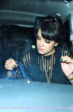 LILY ALLEN Arrives at Esquire Bafta Party