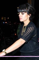 LILY ALLEN Arrives at Esquire Bafta Party