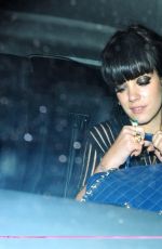 LILY ALLEN Arrives at Esquire Bafta Party