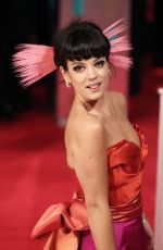 LILY ALLEN at 2014 BAFTA Awards in London