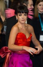 LILY ALLEN at 2014 BAFTA Awards in London