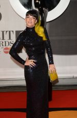 LILY ALLEN at 2014 Brit Awards in London