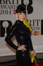LILY ALLEN at 2014 Brit Awards in London