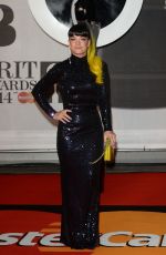 LILY ALLEN at 2014 Brit Awards in London