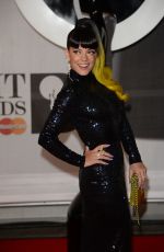LILY ALLEN at 2014 Brit Awards in London