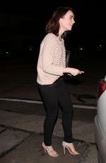 LILY COLLINS Arrives at Craig