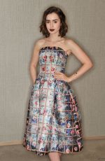 LILY COLLINS at Lancome Pre-Bafta Party in London