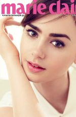 LILY COLLINS in arie Claire Magazine, Japan January 2014 Issue