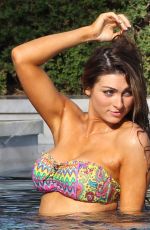 LUISA ZISSMAN in Bikini at a Pool in Spain