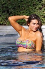 LUISA ZISSMAN in Bikini at a Pool in Spain