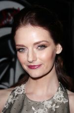 LYDIA HEARST at Alice + Olivia Fall 2014 Fashion Show in New York