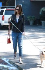 MANDY MOORE Arrives at a Vet in Los Feliz