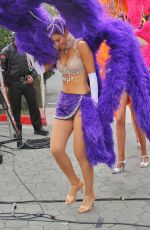 MARIA MENOUNOS on the Set of Extra in Universal City 2602