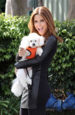 MARIA MENOUNOS on the Set of Extra in Universal City 2702